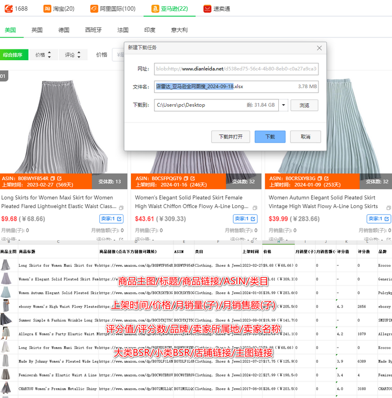 如何用店雷达图搜找同款跨境竞品货源（亚马逊、速卖通篇）